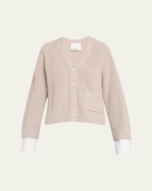 Knit V-Neck Cardigan